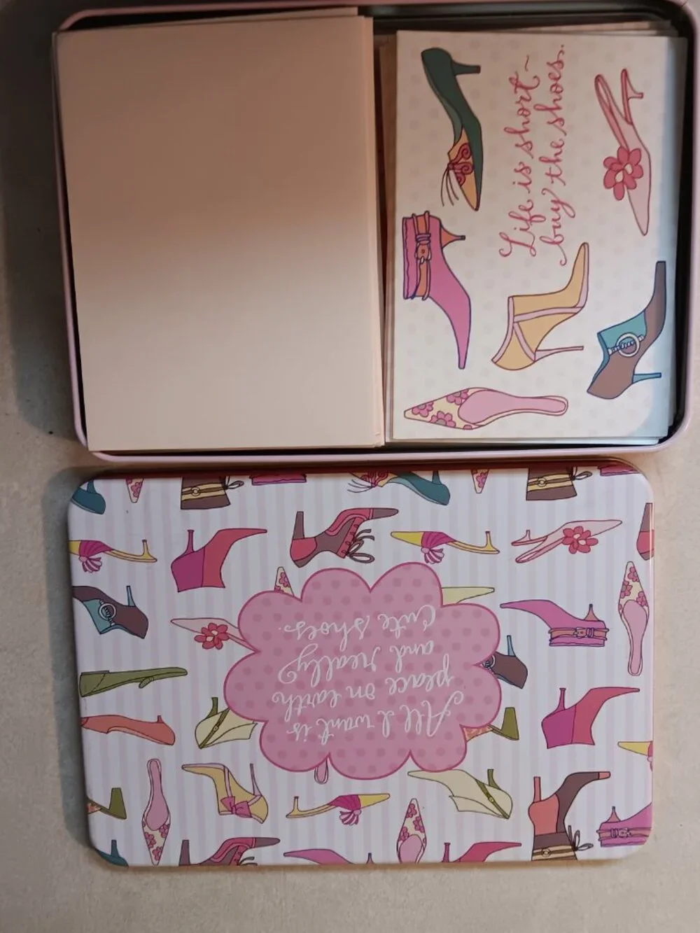 Shoebox Note Ensemble Kit w/stickers, cards, and magnets